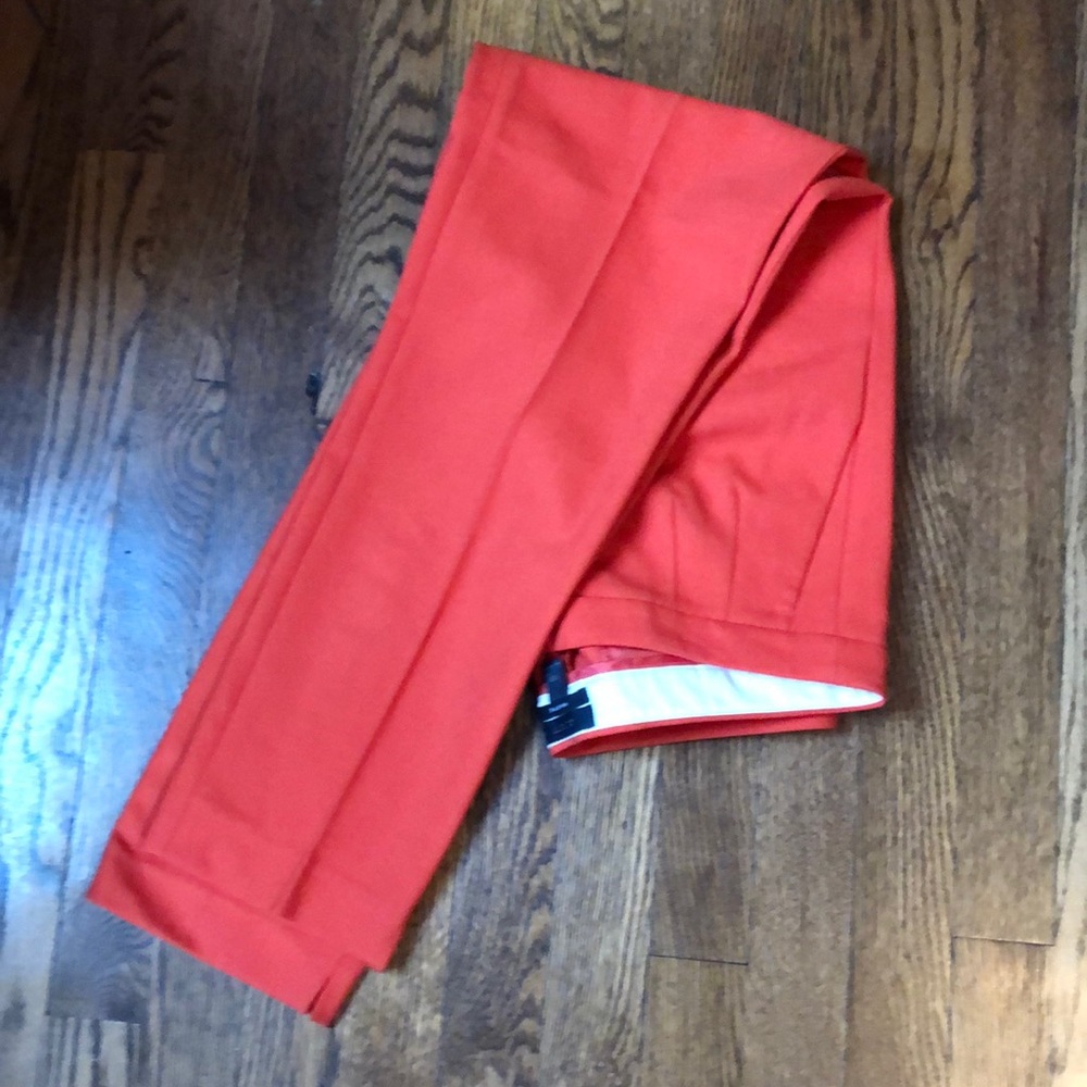 Orange/red J Crew Mattie ankle pant 10 Tall